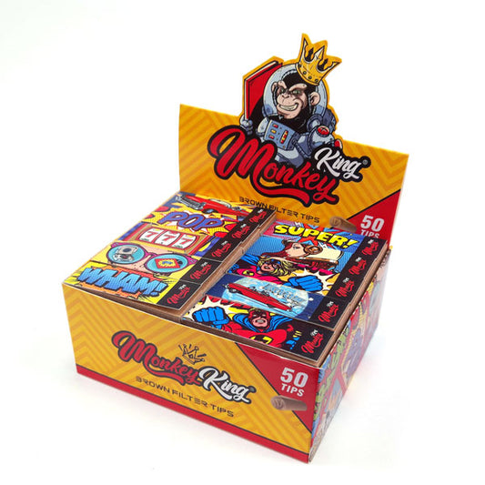 Filtros Monkey King Unbleached 50 ud.