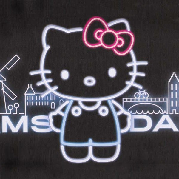 Bandeja Metal 18x14 cm. G-Rollz Hello Kitty Neon Amsterdam