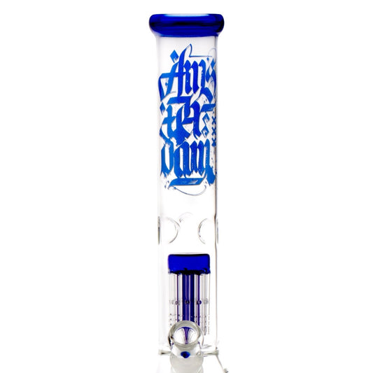 Ice Percolator Straight Bong Amsterdam 40 cm. Blue