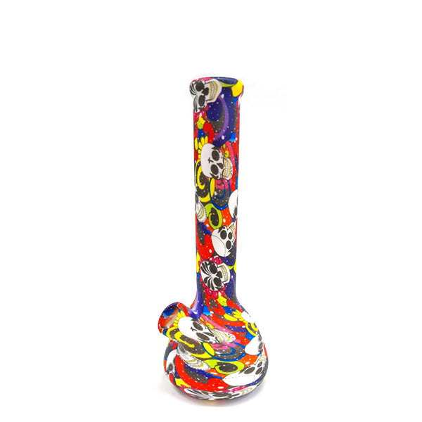 Bong Hard Silicone & Glass Bowl 22 cm. Mixed Colors