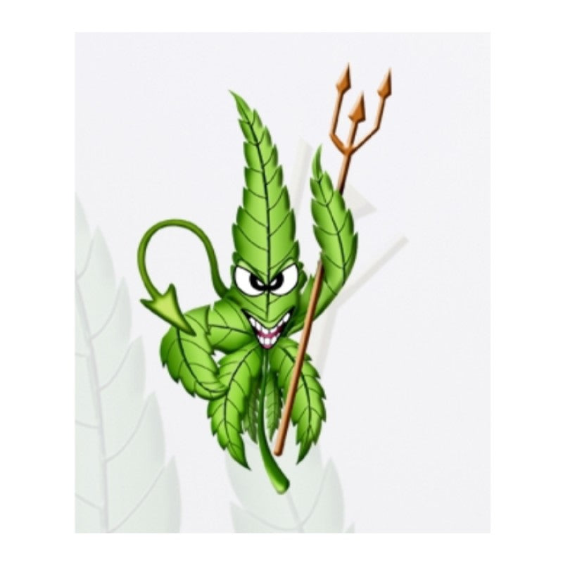 Crystal Leaf Devil Bong 30 cm.