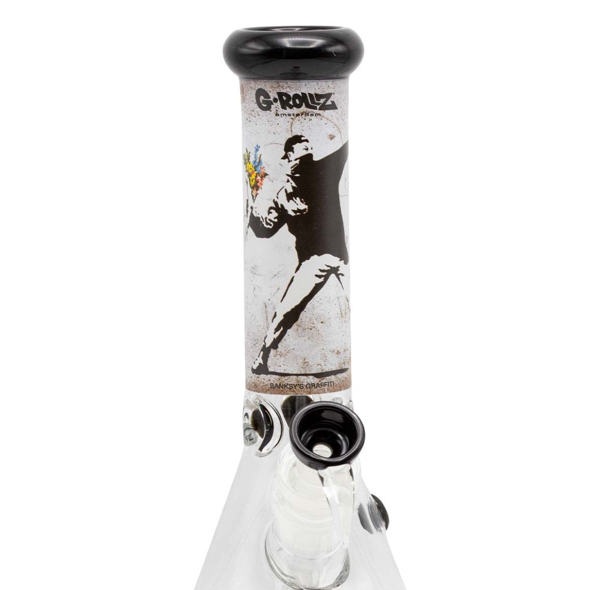 Bong Cristal Ice Banksy Percolator 35 cm.