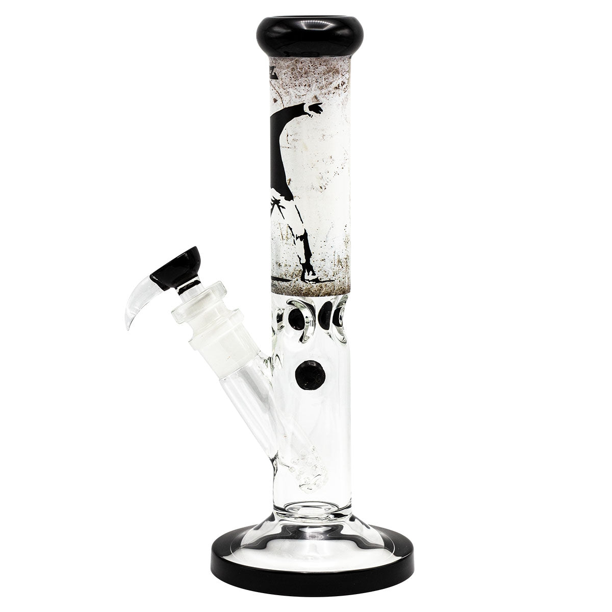 Bong Cristal Ice Banksy Difusor Straight 35 cm.