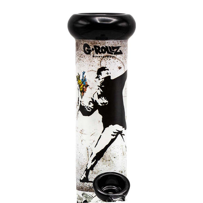 Bong Cristal Ice Banksy Difusor Straight 35 cm.