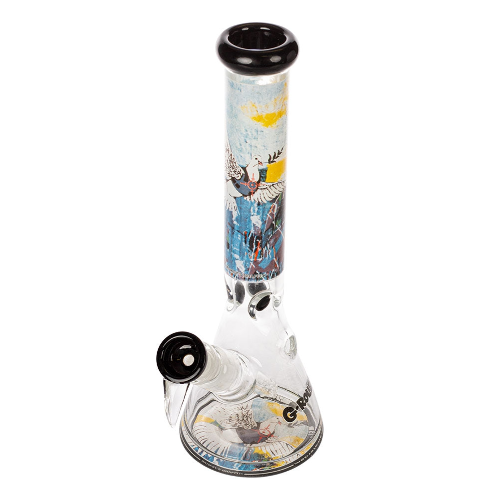Bong Glass Ice Banksy Bulletproof Dove 29 cm.