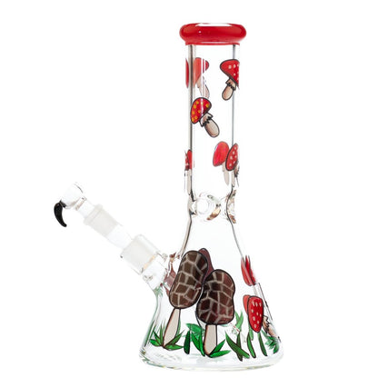 Bong Cristal Mushroom Mixed 31 cm. Heavy 7 mm.