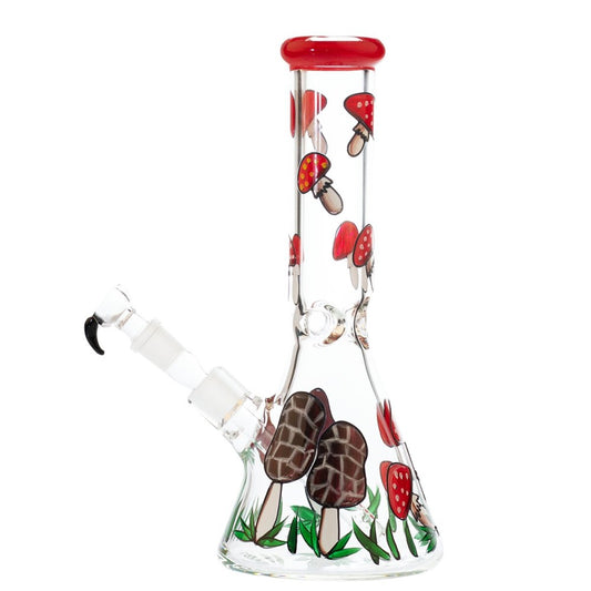 Bong di Cristallo Mushroom Mixed 31 cm. Spessore 7 mm.
