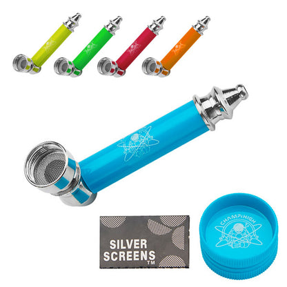 Pipa Metal Set Rejillas & Grinder 80 mm. Mix Color