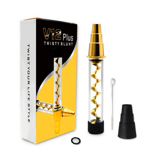 Pipa Metal & Cristal Twisty Blunt V12 Plus