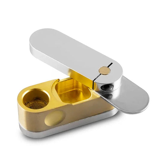 Pipa Metal Plegable Gold & Silver
