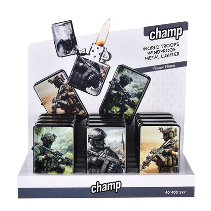 Mechero Troops Pack 3 ud.