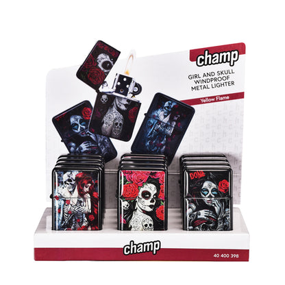 Mechero Girls & Skulls Pack 3 ud.