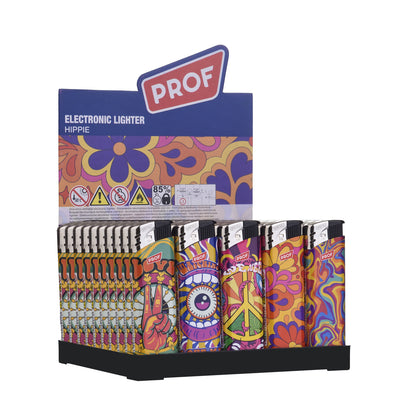 Mechero Piezo 50 ud. Hippie mod. 2