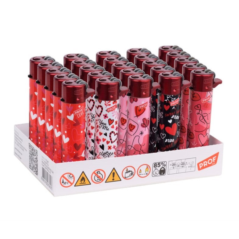 Mechero Round Flint Regulador Piedra & Gas Refill 25 ud. Valentine´s day