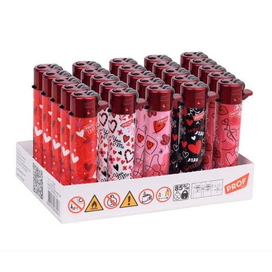 Mechero Round Flint Regulador Piedra & Gas Refill 25 ud. Valentine´s day