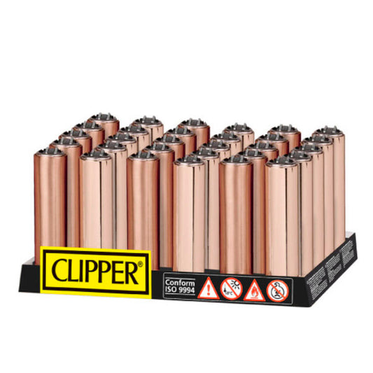 Clipper Metal Micro Rose Gold Case 30 units