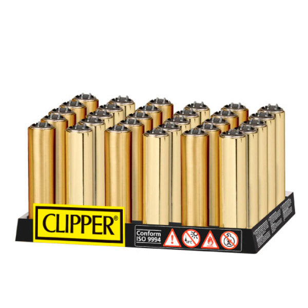 Clipper  Funda Metal Micro Gold 30 ud.