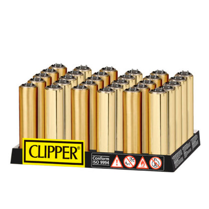 Clipper  Funda Metal Micro Gold 30 ud.
