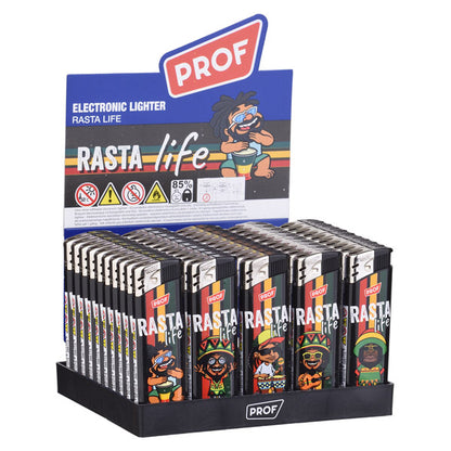 Mechero Piezo 50 ud. Rasta Life
