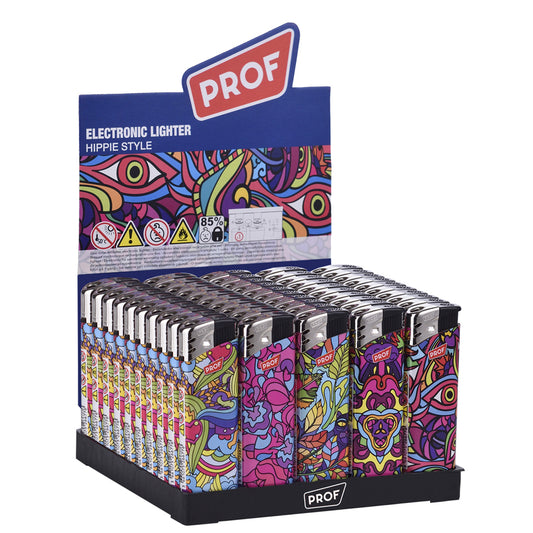 Mechero Piezo 50 ud. Hippie