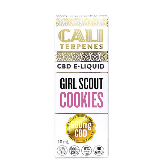 CBD E-Liquid Cali Terpenes Girl Scout Cookies 600 mg. 10 ml.