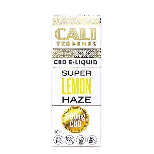 CBD E-Liquid Cali Terpenes Super Lemon Haze 600 mg. 10 ml.