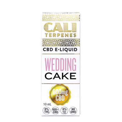 CBD E-Liquid Cali Terpenes Wedding Cake 600 mg. 10 ml.