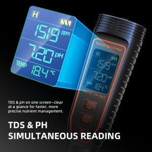 Medidor Spider Farmer 5-en-1 pH Hydroponic Meter Kit
