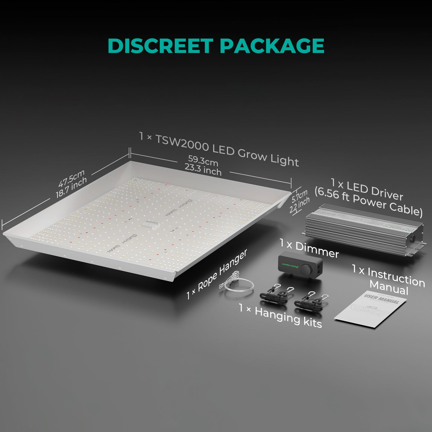 LED Mars Hydro TSW 2000